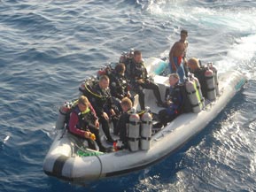 3D Dive Club members wreck diving in the Red Sea 